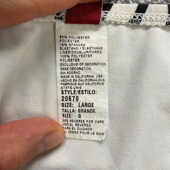 Guess USA Swimwear Bikini Bottom Women Large Multicolor Zebra Side Strap Beach - Picture 5 of 9